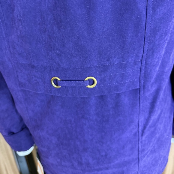 Studio Works Hooded Jacket Coat with Removal Hood with Fur Trim size S - Picture 6 of 14